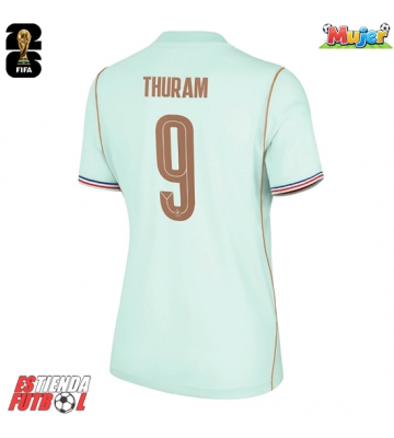 Francia Marcus Thuram #9 Segunda Equipación Mujer Mundial 2026 Manga Corta